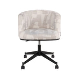 Drehbarer Essstuhl Rochenne auf Rollen in beige graffic von Richmond Interiors – Bild 6
