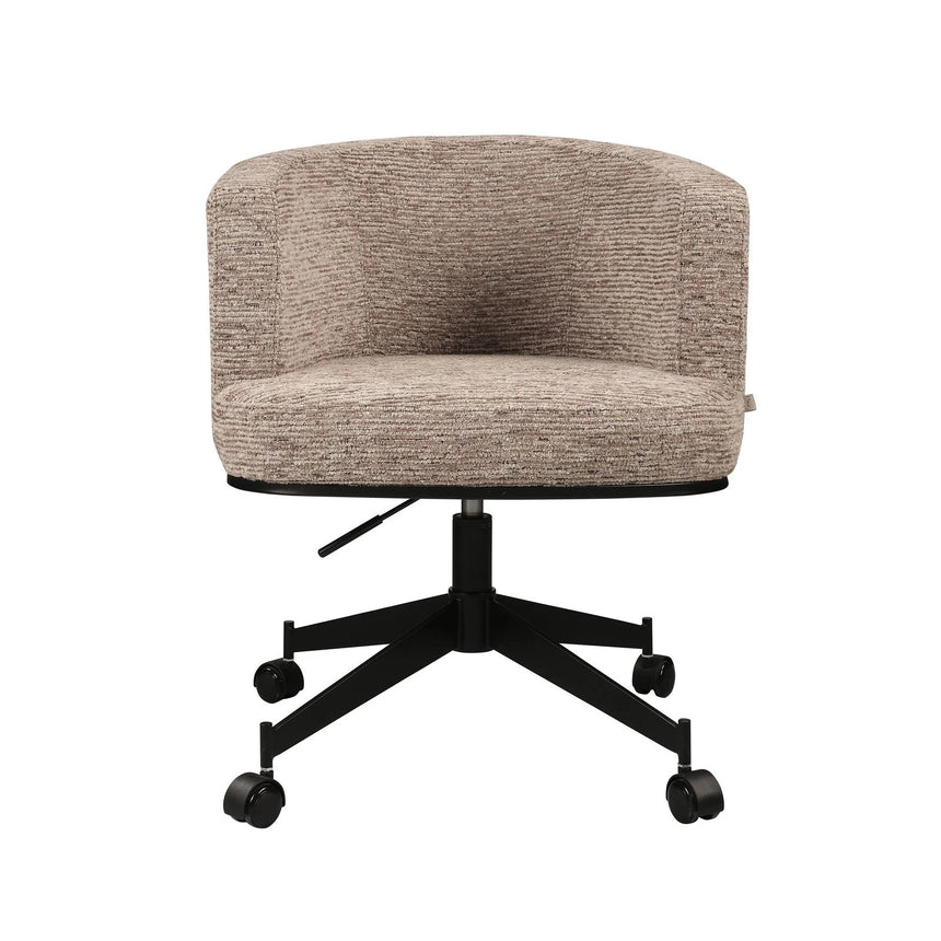Drehbarer Essstuhl Rochenne auf Rollen in mocca linear von Richmond Interiors – Bild 3