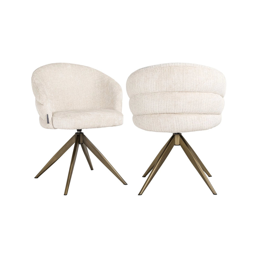 Drehbarer Essstuhl Zendaya in niagara beige von Richmond Interiors – Bild 1