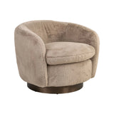 Drehbarer Sessel Colmar in khaki fluffy, 86x79x67 cm von Richmond Interiors – Bild 3