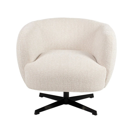 Drehbarer Sessel Estelle in beige blockweave, 83x81x76 cm von Richmond Interiors – Bild 5