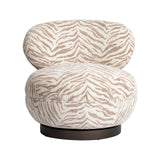 Drehbarer Sessel Jace in beige tiger, 78x86x76 cm von Richmond Interiors – Bild 4