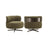 Drehbarer Sessel Lauren in moss chevron, 79x74x68 cm von Richmond Interiors – Bild 1