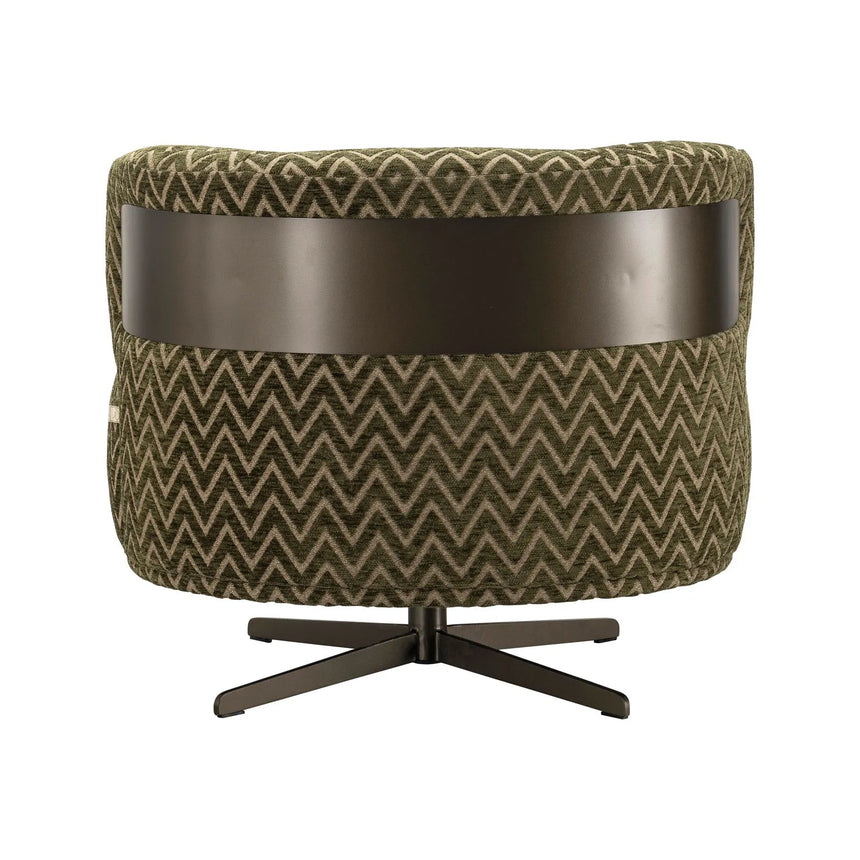 Drehbarer Sessel Lauren in moss chevron, 79x74x68 cm von Richmond Interiors – Bild 5