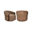 Drehbarer Sessel Marina mit flammhemmendem Bezug in brown blockweave, 86x81x76 cm von Richmond Interiors – Bild 1
