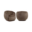 Drehbarer Sessel Negreslo in brown fluffy, 92x88x74 cm von Richmond Interiors – Bild 1