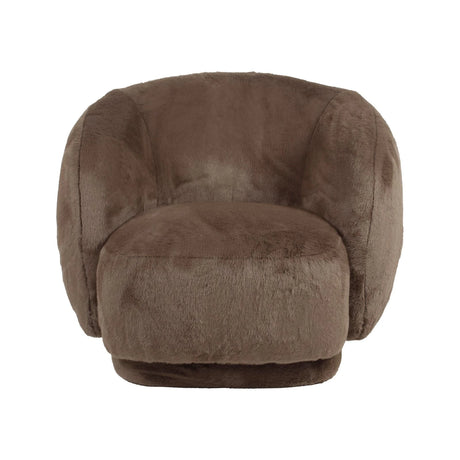 Drehbarer Sessel Negreslo in brown fluffy, 92x88x74 cm von Richmond Interiors – Bild 3