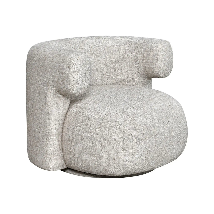 Drehbarer Sessel Talley in cream tweed, 87x80x67 cm von Richmond Interiors – Bild 2