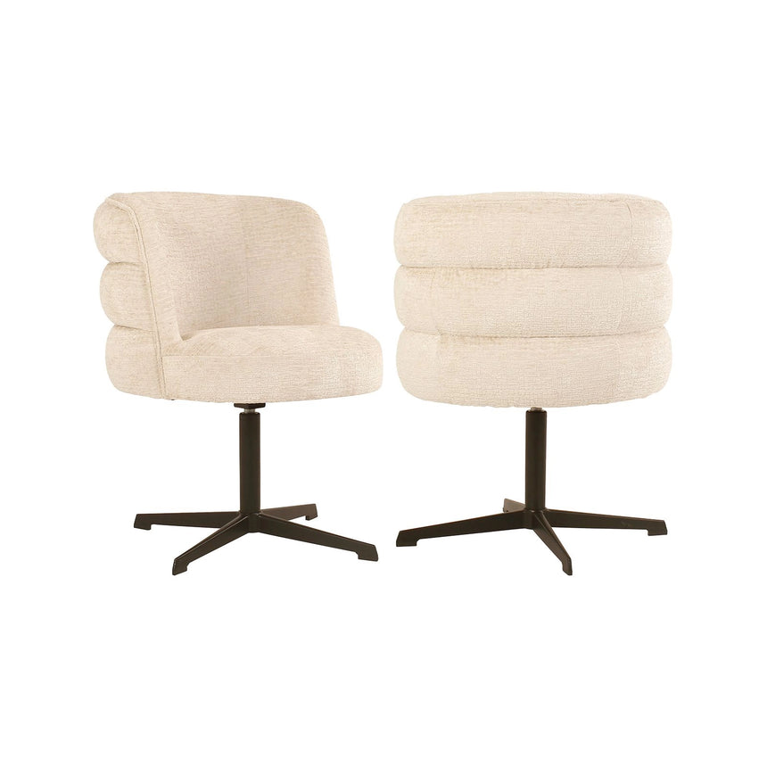 Essstuhl Alexander Jones (Chadwick) mit Drehfunktion in cream fusion von Richmond Interiors – Bild 1
