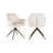 Essstuhl Aline mit Drehfunktion und flammhemmendem Bezug in white chenille, 59x61x82 cm von Richmond Interiors – Bild 1