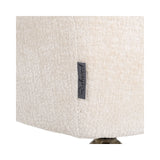 Essstuhl Aline mit Drehfunktion und flammhemmendem Bezug in white chenille, 59x61x82 cm von Richmond Interiors – Bild 7