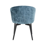 Essstuhl Amphara mit flammhemmendem Bezug in blue chenille von Richmond Interiors – Bild 5