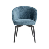 Essstuhl Amphara mit flammhemmendem Bezug in blue chenille von Richmond Interiors – Bild 6