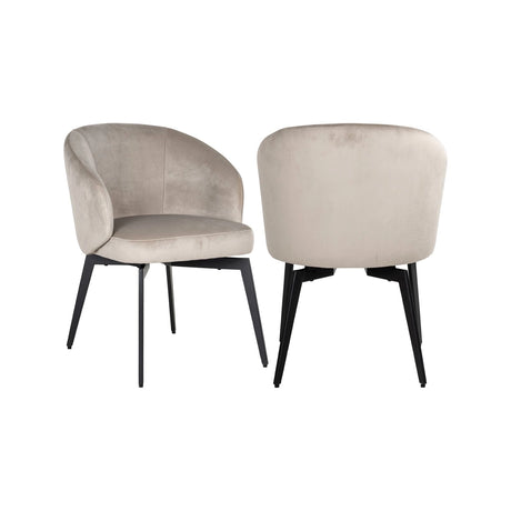 Essstuhl Amphara mit flammhemmendem Bezug in khaki velvet von Richmond Interiors – Bild 1