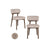 Essstuhl Basker im 2er-Set in natural geo von Richmond Interiors – Bild 1