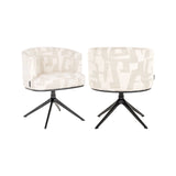 Essstuhl Cheyenne mit Drehfunktion in beige graffic von Richmond Interiors – Bild 1