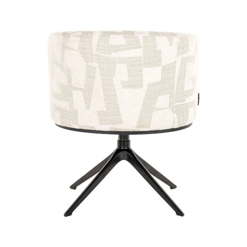 Essstuhl Cheyenne mit Drehfunktion in beige graffic von Richmond Interiors – Bild 5