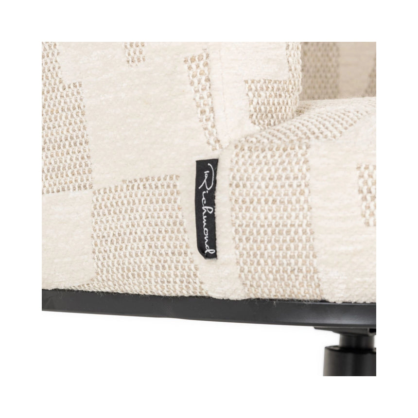 Essstuhl Cheyenne mit Drehfunktion in beige graffic von Richmond Interiors – Bild 7