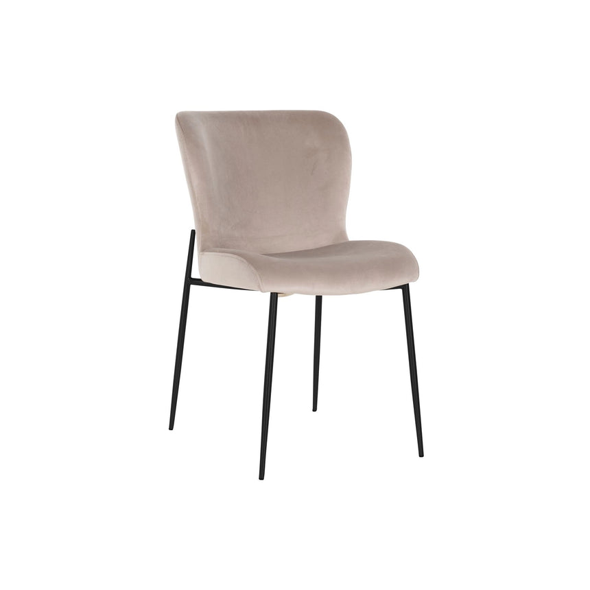 Essstuhl Darby mit flammhemmendem Bezug in khaki velvet als 2er-Set von Richmond Interiors – Bild 3