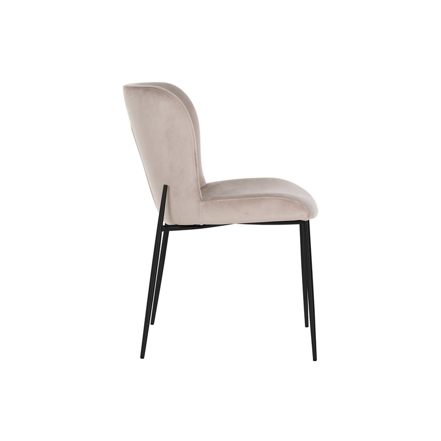 Essstuhl Darby mit flammhemmendem Bezug in khaki velvet als 2er-Set von Richmond Interiors – Bild 4