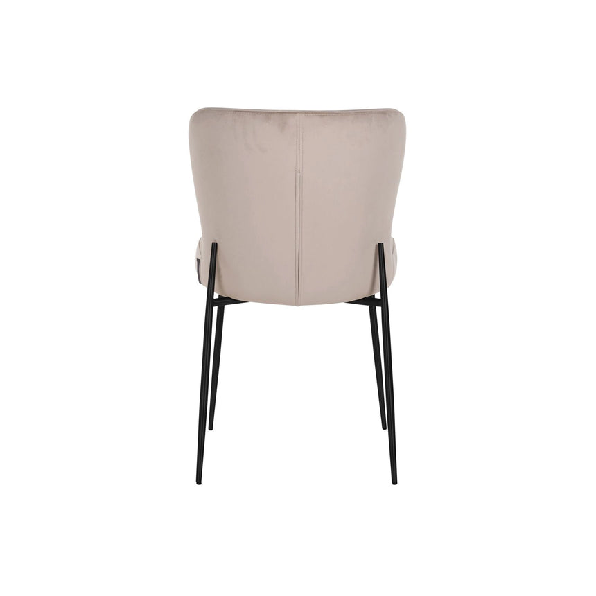 Essstuhl Darby mit flammhemmendem Bezug in khaki velvet als 2er-Set von Richmond Interiors – Bild 5