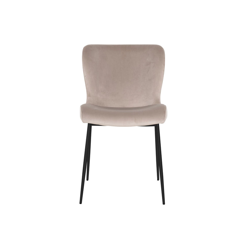 Essstuhl Darby mit flammhemmendem Bezug in khaki velvet als 2er-Set von Richmond Interiors – Bild 6