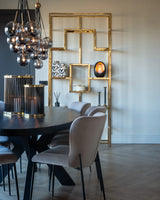 Essstuhl Darby mit flammhemmendem Bezug in khaki velvet als 2er-Set von Richmond Interiors – Bild 7