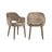 Essstuhl Donnatella in niagara stone, flammhemmend, 59x63x83 cm von Richmond Interiors – Bild 1