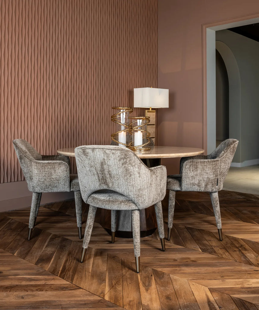Essstuhl Donnatella in niagara stone, flammhemmend, 59x63x83 cm von Richmond Interiors – Bild 2