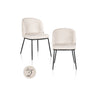 Essstuhl Elvi mit flammhemmendem Bezug in niagara beige als 2er-Set, 53x63x82 cm von Richmond Interiors – Bild 1