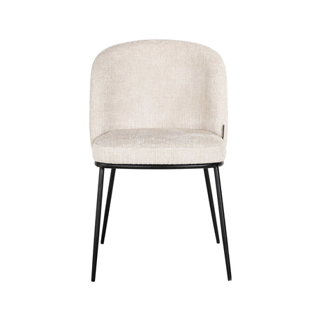 Essstuhl Elvi mit flammhemmendem Bezug in niagara beige als 2er-Set, 53x63x82 cm von Richmond Interiors – Bild 5