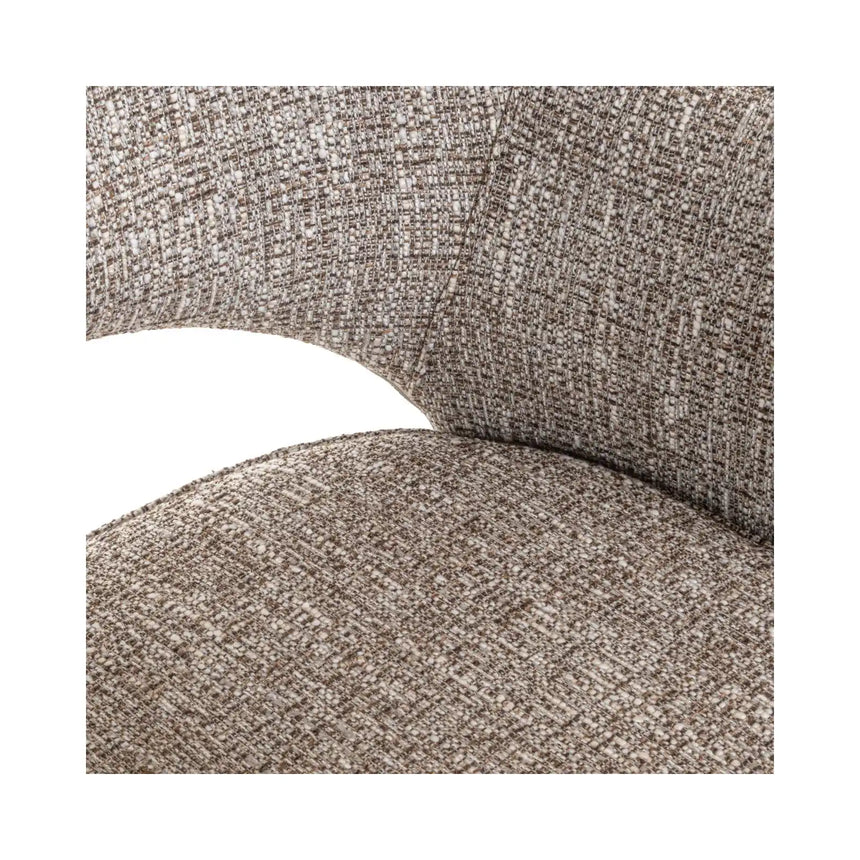 Essstuhl Ginerva mit Drehfunktion in earth tweed, 59x64x90 cm von Richmond Interiors – Bild 8