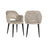 Essstuhl Giovanna mit flammhemmendem Bezug in trendy nature / khaki velvet, 60x64x85 cm von Richmond Interiors – Bild 1