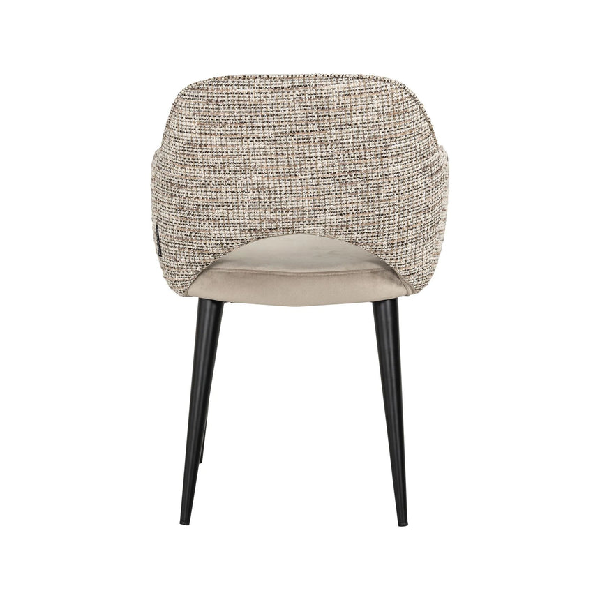 Essstuhl Giovanna mit flammhemmendem Bezug in trendy nature / khaki velvet, 60x64x85 cm von Richmond Interiors – Bild 3