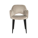 Essstuhl Giovanna mit flammhemmendem Bezug in trendy nature / khaki velvet, 60x64x85 cm von Richmond Interiors – Bild 4