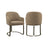 Essstuhl Hadley mit flammhemmendem Bezug in brown tweed, 60x60x81 cm von Richmond Interiors – Bild 1