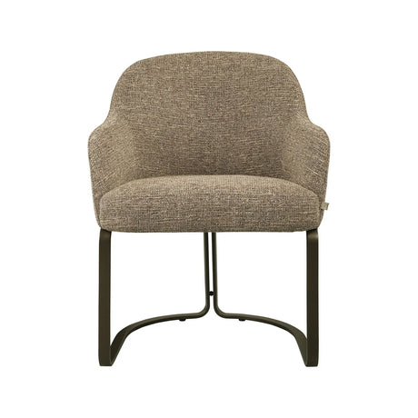 Essstuhl Hadley mit flammhemmendem Bezug in brown tweed, 60x60x81 cm von Richmond Interiors – Bild 3