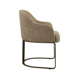 Essstuhl Hadley mit flammhemmendem Bezug in brown tweed, 60x60x81 cm von Richmond Interiors – Bild 4