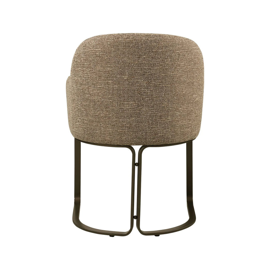 Essstuhl Hadley mit flammhemmendem Bezug in brown tweed, 60x60x81 cm von Richmond Interiors – Bild 5
