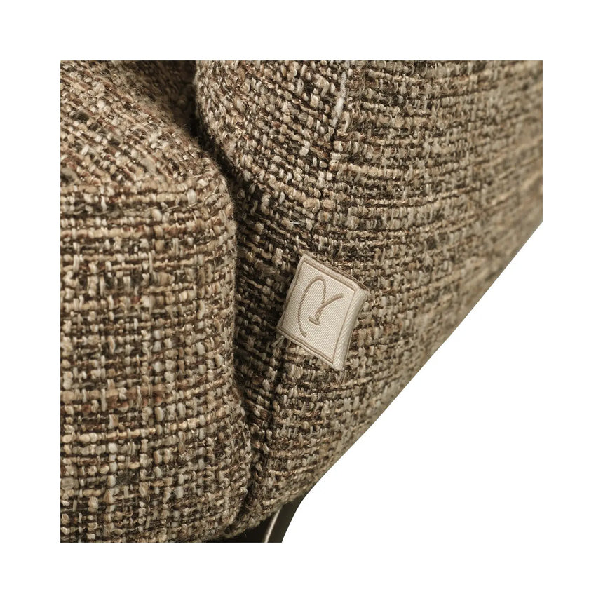 Essstuhl Hadley mit flammhemmendem Bezug in brown tweed, 60x60x81 cm von Richmond Interiors – Bild 6