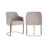 Essstuhl Hadley mit flammhemmendem Bezug in khaki velvet, 60x60x81 cm von Richmond Interiors – Bild 1