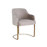 Essstuhl Hadley mit flammhemmendem Bezug in khaki velvet, 60x60x81 cm von Richmond Interiors – Bild 2