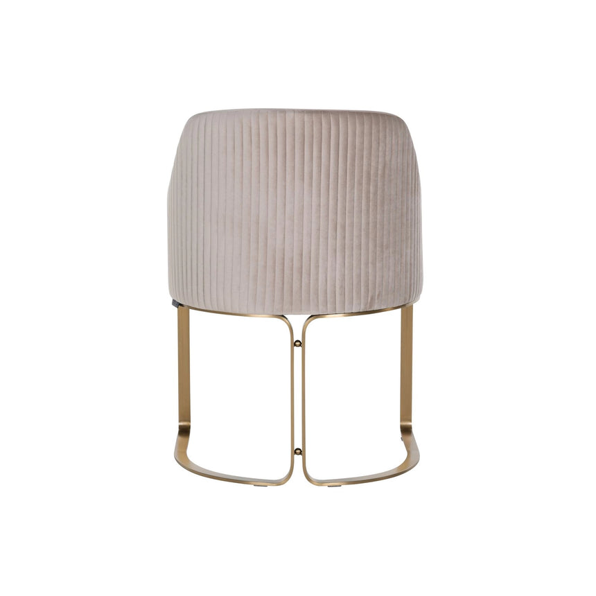 Essstuhl Hadley mit flammhemmendem Bezug in khaki velvet, 60x60x81 cm von Richmond Interiors – Bild 4