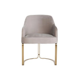 Essstuhl Hadley mit flammhemmendem Bezug in khaki velvet, 60x60x81 cm von Richmond Interiors – Bild 5
