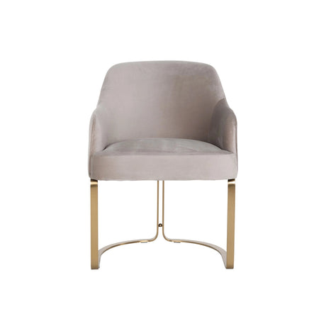 Essstuhl Hadley mit flammhemmendem Bezug in khaki velvet, 60x60x81 cm von Richmond Interiors – Bild 5