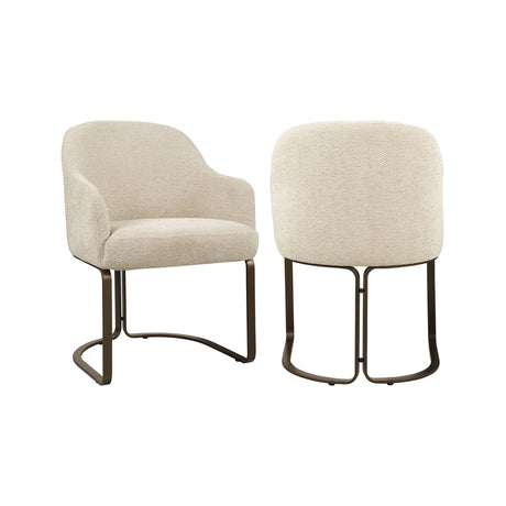 Essstuhl Hadley mit flammhemmendem Bezug in natural boldweave, 60x60x81 cm von Richmond Interiors – Bild 1