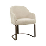 Essstuhl Hadley mit flammhemmendem Bezug in natural boldweave, 60x60x81 cm von Richmond Interiors – Bild 3