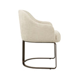 Essstuhl Hadley mit flammhemmendem Bezug in natural boldweave, 60x60x81 cm von Richmond Interiors – Bild 5