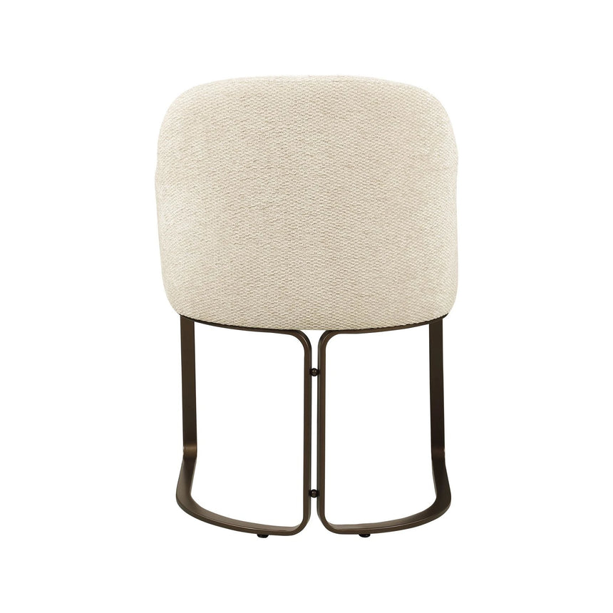 Essstuhl Hadley mit flammhemmendem Bezug in natural boldweave, 60x60x81 cm von Richmond Interiors – Bild 6
