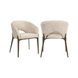 Essstuhl Kenzi in Cream Unicorn oder Cognac Fusion von Richmond Interiors – Bild 1